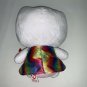 TY Hello Kitty Rainbow Tie Dye Beanie Baby 6" Stocking Stuffer NWT Retired