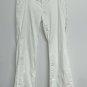 White House Black Market Womens Legacy Modern Boot Cut Pants 4 R White Hemmed