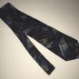 Robert Stock Mens Neck Tie Silk Blue Teal Maroon Gold Abstract USA Sandwashed