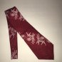 JCPenny Mens Neck Tie Polyester Red Geometric
