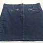 Ann Taylor Loft  Denim Skirt Womens Size 6 Blue Jean Mini Cotton Stretch