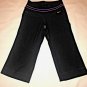 Nike Dri Fit Cropped Crop Capri Pants  Womens Size XS Black Purple