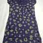 American Eagle Knit Tunic Top Shirt  Womens Size XS Purple Green Button Front