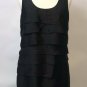 MICHAEL Michael Kors Womens Shift Dress Size 8 Black Career Tiered