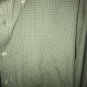 Van Heusen Button Down Dress Shirt Mens Size S 14 14.5 Green Plaid Long Sleeve