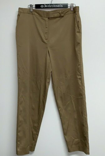 Talbots Womens Plus Size Career Dress Pants Size 16 Brown Stretch