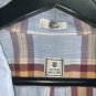 Peter Millar Mens Plaid Button Up Shirt Size Large Blue Maroon Gold Cotton