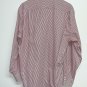 Peter Millar Mens Purple Orange Striped Button Shirt Size L Casual Dress Cotton