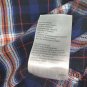 Mavi Womens Stud Button Front Shirt Size S Blue Orange Pink Plaid Long Sleeve