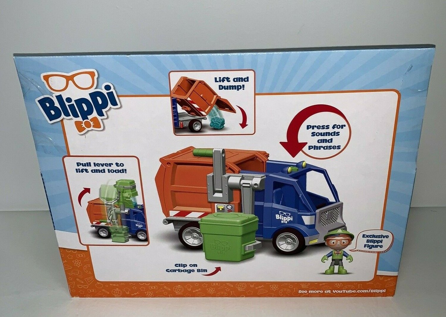 BLIPPI Talking Recycling Truck Garbage Recycle Vehicle New Release