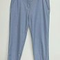 J Crew Womens Light Blue Cropped Pants Size 4 Flat Front 100% Cotton Career NWT