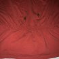 Croft & Barrow Womens Boho Top Size L Rust Embroidered Sequins Beads Elastic