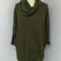 Anthropologie Between Me & You Womens Cowl Neck Sweater size S Wool Blend Green