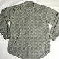 Bogari Studio Button Up Shirt Mens Size M Gray Black Long Sleeve Italy Cotton