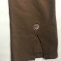 Second Skin Yoga Gym Work Out Pants Womens Size 8 Brown Cropped Capris
