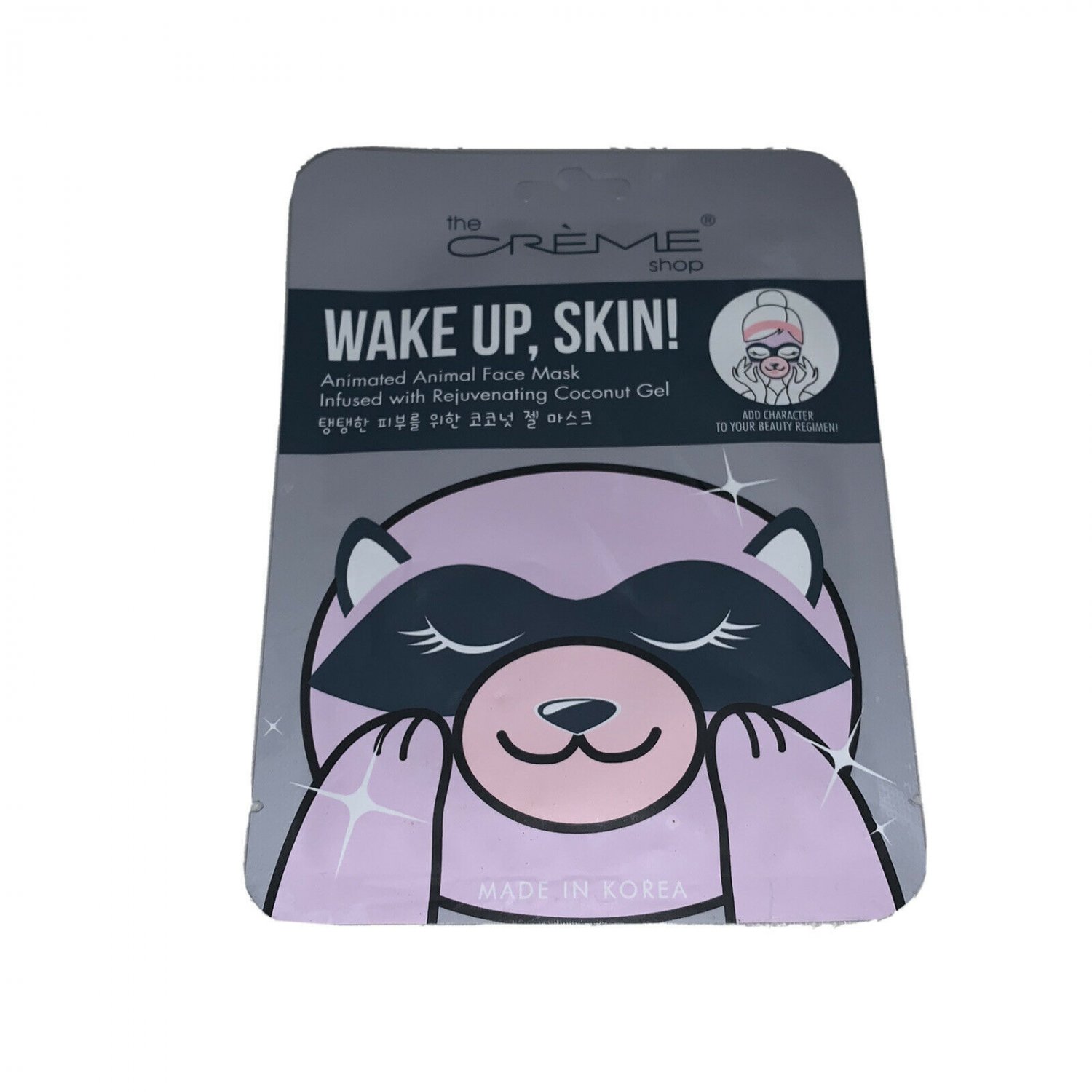 The Creme Shop Animated Animal Face Mask Raccoon