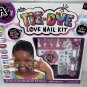 Tie-Dye Love Nail Kit Girls Nail Polish Glitter Stickers Wraps 150+ Pieces New