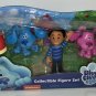 Blue's Clues & You Collectible Figure Set Blue Josh Magenta Shovel Pail