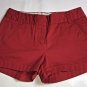 J. Crew Chino Shorts Womens Size 00 Red Cotton 3"