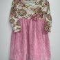 Baby Lulu Los Angeles Toddler Girls Dress Size 2T Pink Floral Long Sleeve