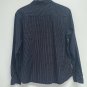 Pendleton Womens Check Plaid Shirt Size L Navy Blue White Button Up 100% Cotton