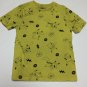Pokemon Boys T-shirt Size M Yellow Graphic Tee Pikachu Short Sleeve Crew Shirt