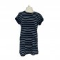 Lulus Womens T-Shirt Dress Size M Blue White Striped Casual Cotton Stretch