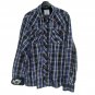 Buffalo David Bitton Mens Button Up Shirt Size XXL Blue Plaid Casual Long Sleeve