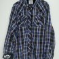 Buffalo David Bitton Mens Button Up Shirt Size XXL Blue Plaid Casual Long Sleeve