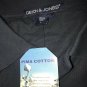Devon & Jones Long Sleeve Polo Shirt Mens Size Large Navy Blue Casual