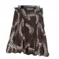 Bamboo Traders Womens Skirt SZ L Lined Brown Cotton Pull On A Line Knee Length