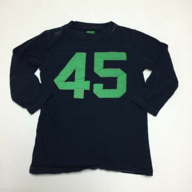 J Crew Crewcuts Like Lightning Boys Shirt Size 10 Navy Blue Green Crew Applique