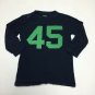 J Crew Crewcuts Like Lightning Boys Shirt Size 10 Navy Blue Green Crew Applique