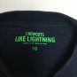 J Crew Crewcuts Like Lightning Boys Shirt Size 10 Navy Blue Green Crew Applique
