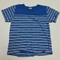 J Crew Crewcuts Boys Striped Short Sleeve T-shirt Size 8 Blue White Crew B
