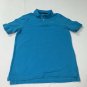 PS Aeropostale Boys Polo Shirt Size 12 Turquoise Blue Solid Short Sleeve
