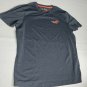 Hollister California Mens Graphic Logo T-Shirt Size S Gray Orange Tee Shirt