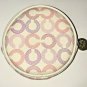 Coach Waverly Coin Purse Case Round Ivory Pink Purple