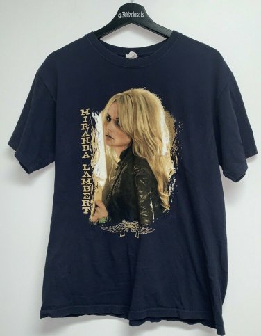 Miranda Lambert The Revolution Continues Concert T-Shirt Size M Blue Unisex Tee