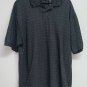 George Golf Polo Shirt Mens Size.XL 46 48 Short Sleeve Charcoal Gray Geometric
