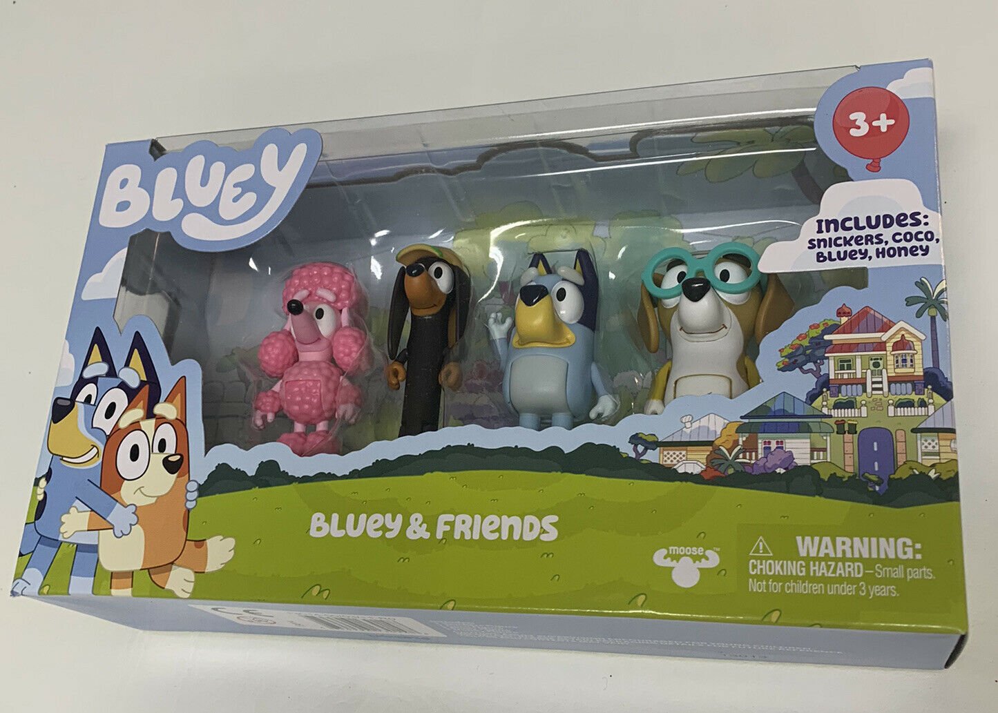 BLUEY Bluey Friends Family Toy Mini Figures Bluey Snickers Coco Honey 4 ...