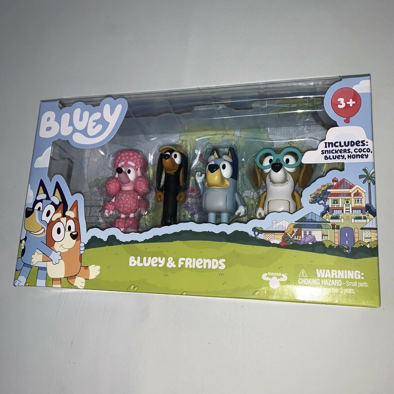 BLUEY Bluey Friends Family Toy Mini Figures Bluey Snickers Coco Honey 4 ...