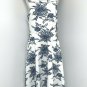 Charlotte  Russe Womens Off The Shoulder Floral Dress  Size L White Blue Hi Low