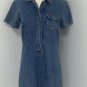 Calvin Klein Womens Blue Jean Polo Dress Junior Size 5 Vintage Stone Wash Denim