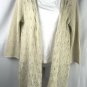 Sonoma Cardigan Sweater Womens Size Medium Beige Open Front