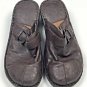 BOC Born Concept Mules Womens Size 5 Brown Slip On Shoes Clogs Buckle Dorthea