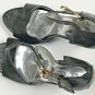 Michael Antonio Ankle Strap Heels Womens Size 8 1/2 Stiletto Green Open Toe Shoe