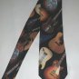 Ralph Marlin Guitar II Mens Neck Tie Classic Acoustic Electric Music Black