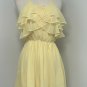Disney Princess Womens Dress Sleeveless Yellow Size XS Belle Chiffon Ruffle Sun