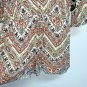 Be Bop Womens Juniors Romper Jumpsuit Size XL Southwest Boho 3/4 Sleeve Browns